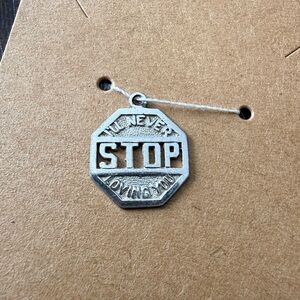 Silver Octagonal Pendant - no chain